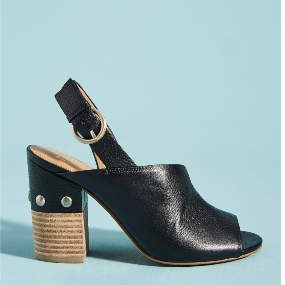 Anthropologie Marc Fisher LTD Waleis Slingback Heels Black